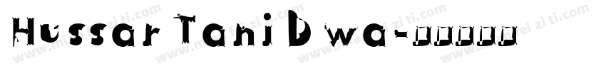 Hussar Tani Dwa字体转换